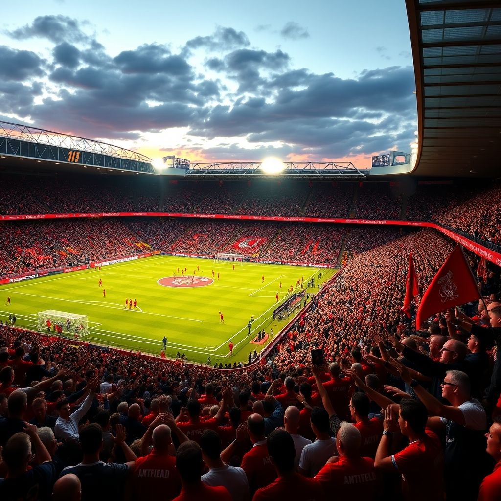 三亿体育体育培训-利物浦主场氛围火爆，球迷热情助阵